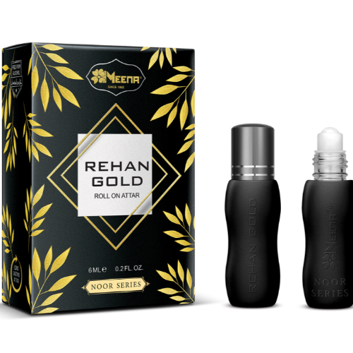 Meena Rehan Gold Floral Attar 6ML (Woody)