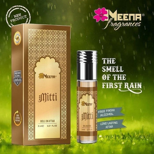 Meena Mitti Floral Attar 8 ML (Woody, Sandalwood)