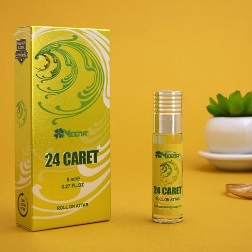 Meena 24 CARET Floral Attar 8 ML (Floral, Citrus, Musk)