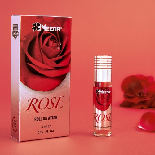 Meena Rose Floral Attar 8 ML (Floral, Rose)
