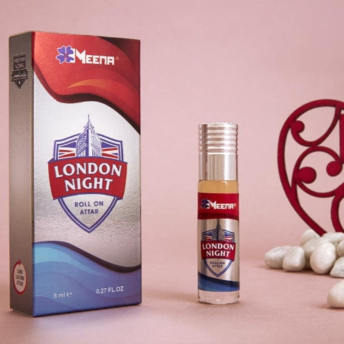 MEENA London Night Long Lasting Herbal Attar 8 ML (Natural)