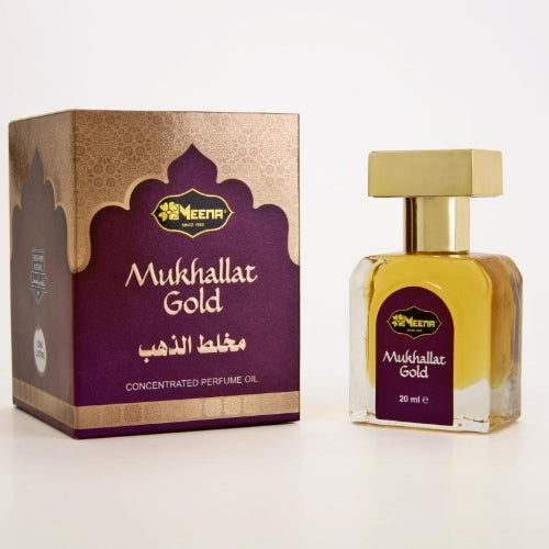 Meena Mukhallat Gold Floral Attar (Gold Musk) 20 ML