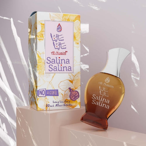Al Nuaim Heart Salina Salina Alcohol Free Attar Roll on - 20ml Floral Attar (Floral)