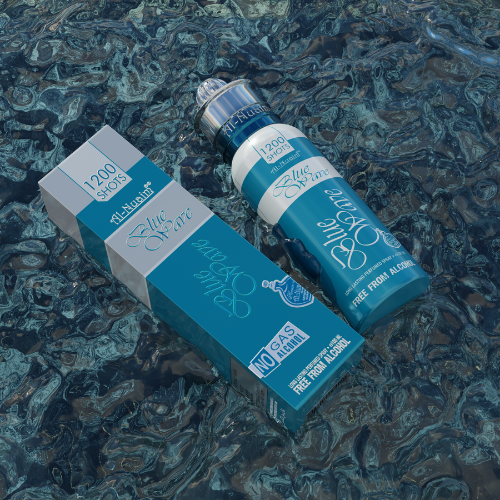 Al Nuaim 1200 Shots Blue Wave Great Fragrance Long Lasting Perfume - 100 ml (For Men And Women)