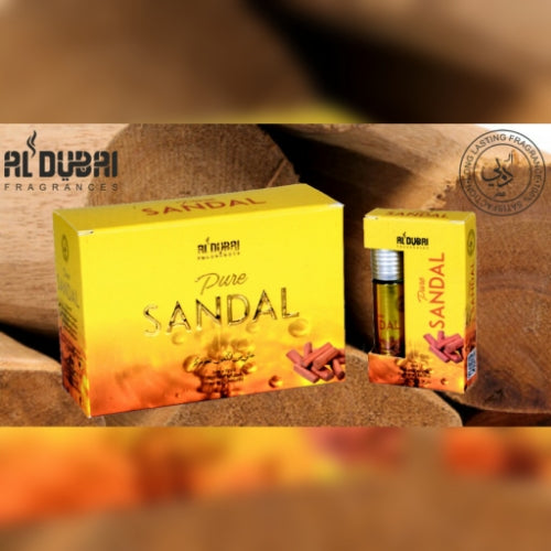 Al Dubai Pure Sandal 6 ml Roll On Attar (Pack Of 2) Floral Attar (Floral)