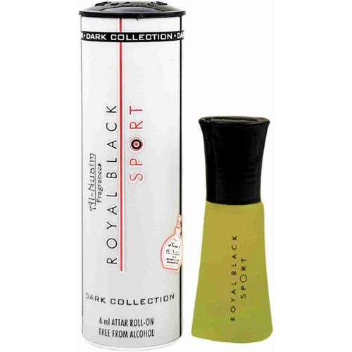 Al-Nuaim Royal Black Sport Alcohol Free Attar Roll On - 6ml Floral Attar