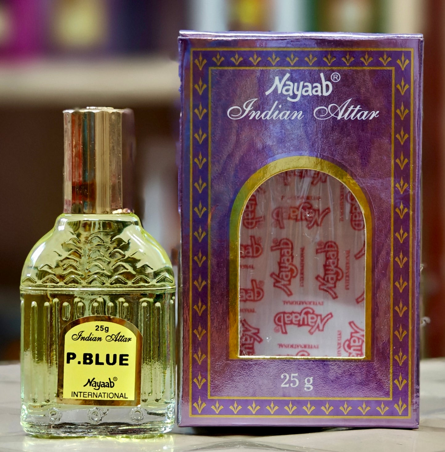 Nayaab P Blue Roll On Attar - 25 ml Elegant Fragrance