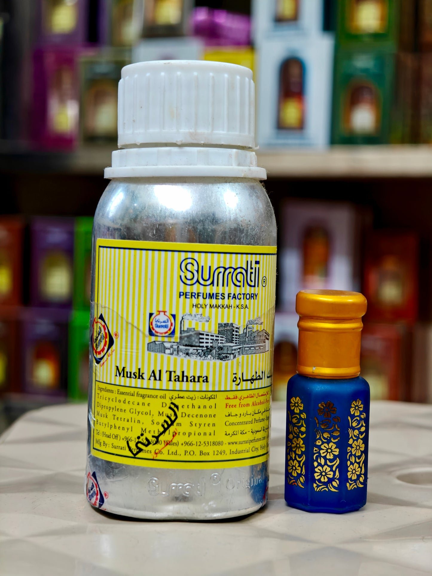 Surrati Musk Al Tahra 100 ML Aluminum Tin, Made in Saudi Arabia Floral Attar (Floral)