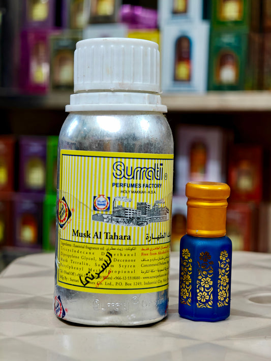 Surrati Musk Al Tahra 100 ML Aluminum Tin, Made in Saudi Arabia Floral Attar  (Floral)