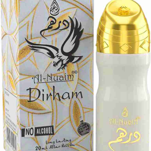 Al Nuaim DIRHAM 20 ML ROLL ON ATTAR GIFT PACK Herbal Attar (Musk)