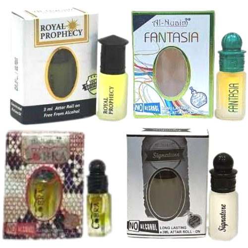 Al-Nuaim {royal prophecy-fantasia-cobra-signature} 3Ml Pack Of 4 Floral Attar