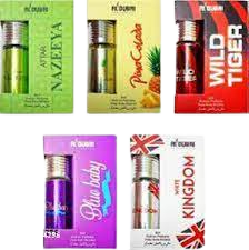AL DUBAI Nazeeya, Pina Colada, Wild Tiger, B Baby, White Kingdom Pack OF 5 Attar 6Ml