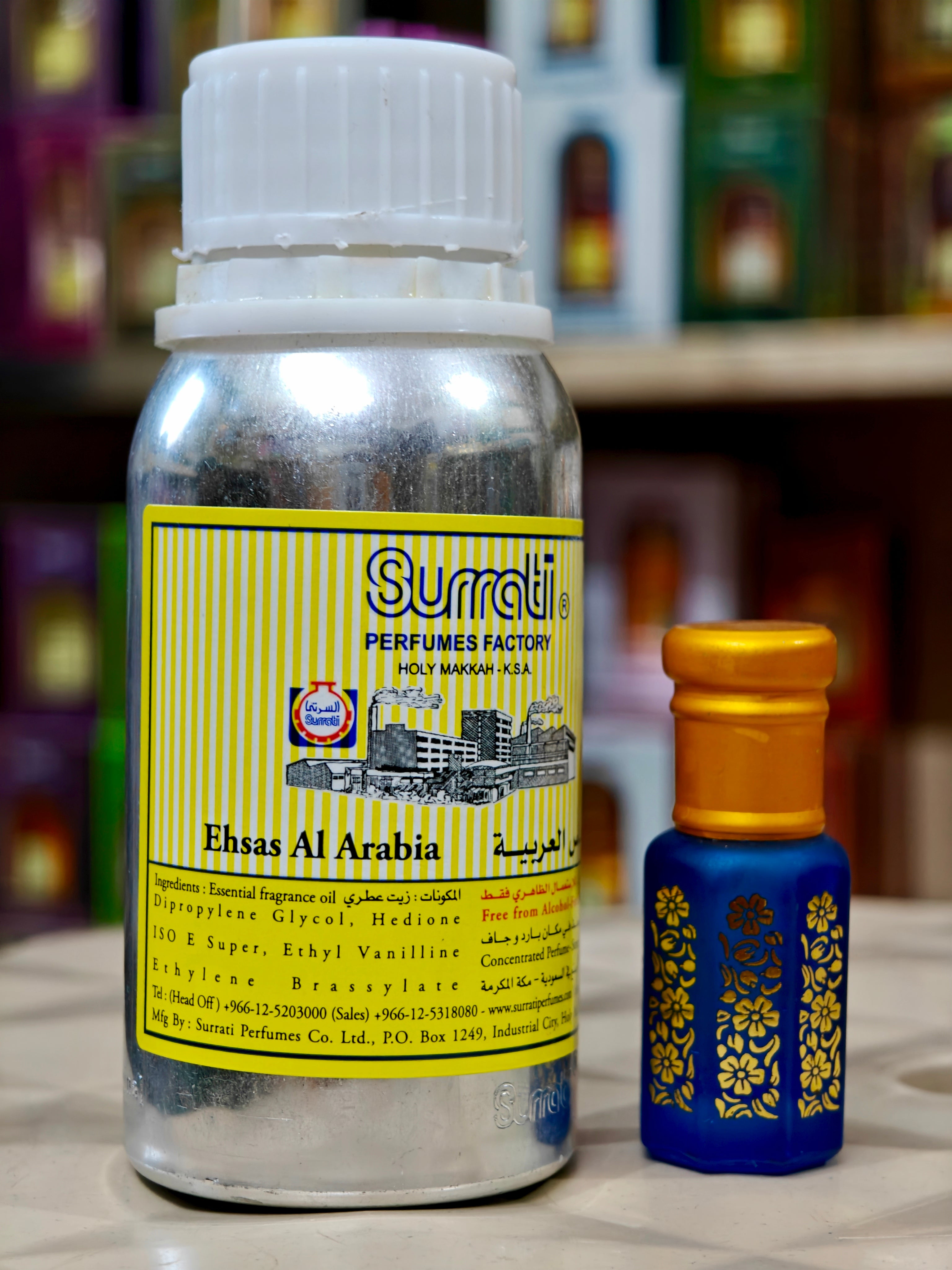 SURRATI Ehsas Al Arabia 100 ml Non Alcoholic Attar (Floral, Amber, Mus ...