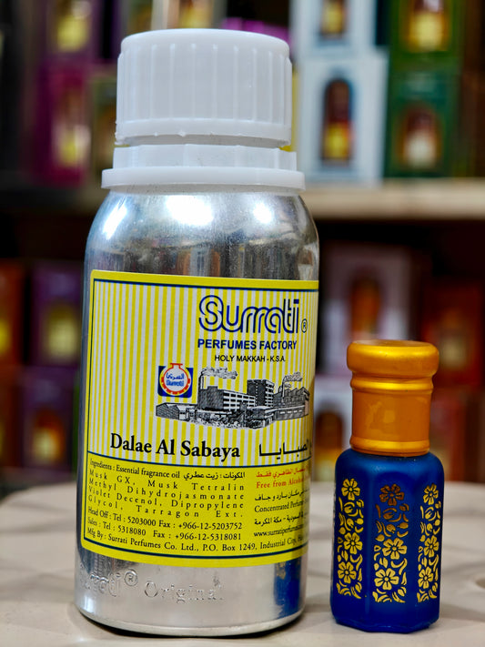 SURRATI Dalae Al Sabaya 100 ml Aluminum Tin, Made in Saudi Arabia Floral Attar (Floral)