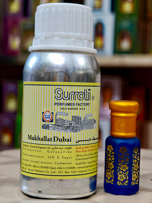 Surrati Mukhallat Dubai Roll-On Attar - 100 ml | Luxurious Oriental Perfume Oil