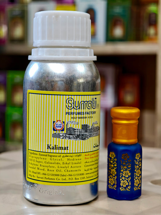 Kalimat Surrati concentrated Perfume oil ,100 ml packed, Attar oil.