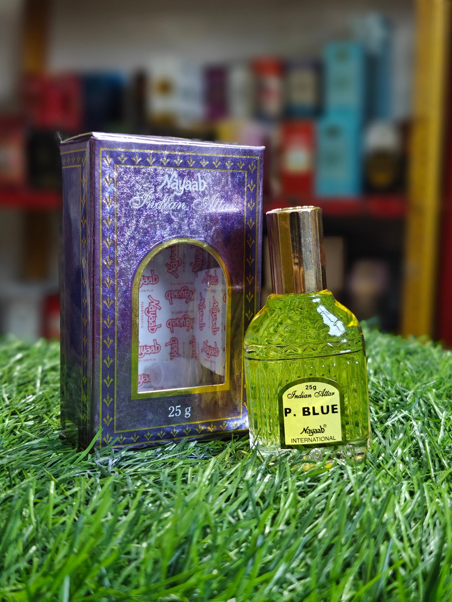 Nayaab P Blue Roll On Attar - 25 ml Elegant Fragrance