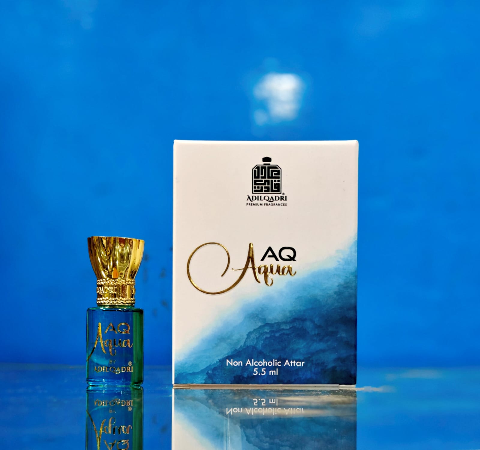 Adil Qadri AQ Aqua Luxury Unisex 100% Alcohol Free Attar