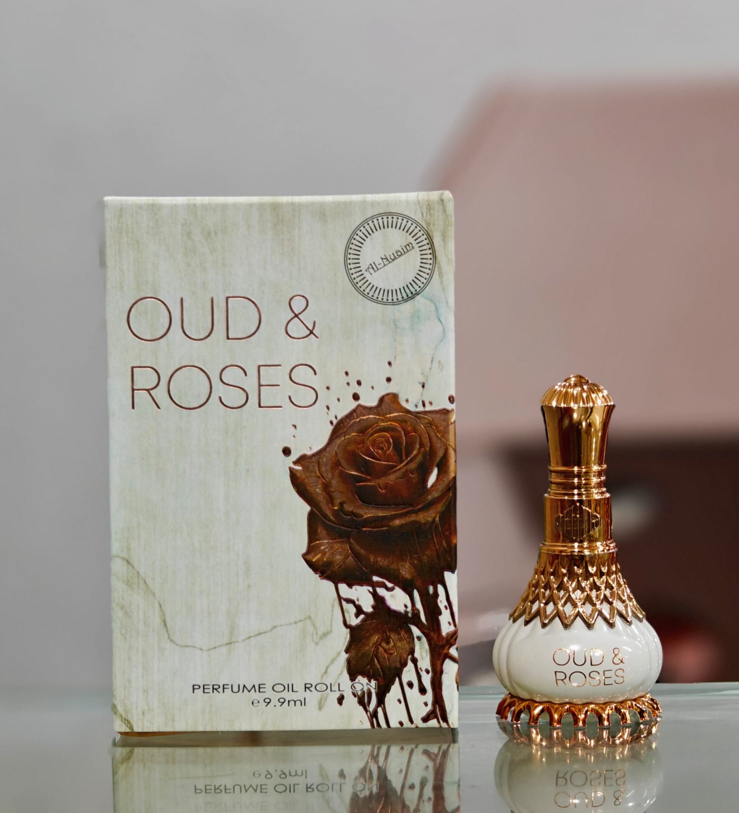 Humayda Oud Roses Al-Nuaim Oud & Roses Attar For Men & Women - 9.9ml – Attarwala.in