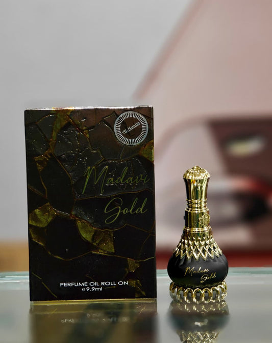 Al-Nuaim Madavi Gold Attar  For Men & Women - 9.9ml